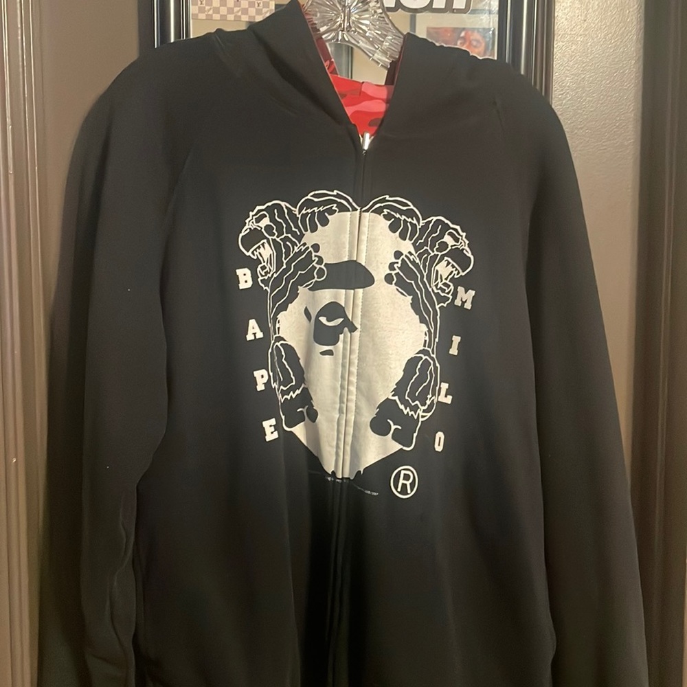 *RARE* Reversible Bape full zip hoodie